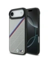 Etui BMW M Tricolor Metal Logo MagSafe do Apple iPhone 17 Air szary