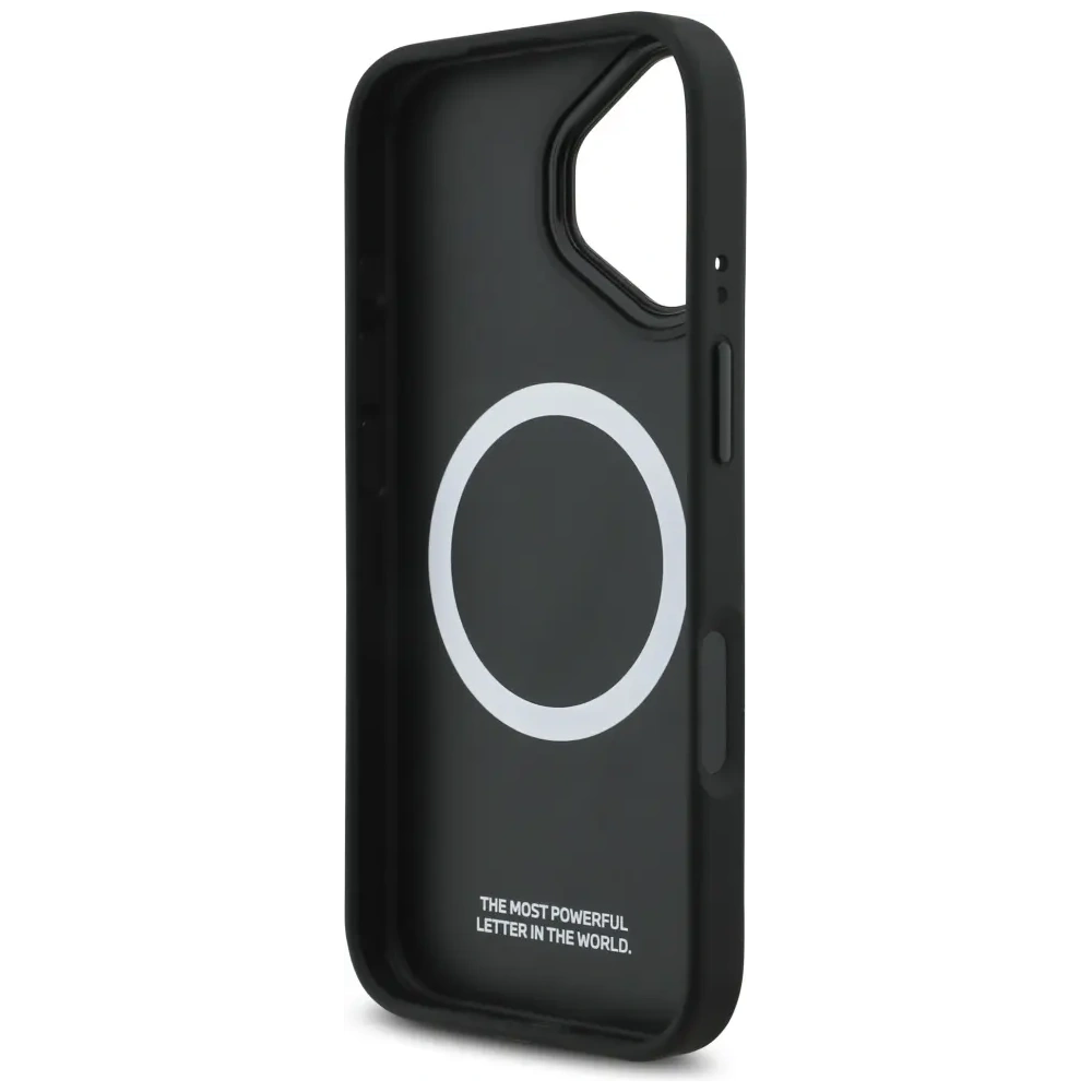 Etui BMW M Tricolor Metal Logo MagSafe do Apple iPhone 17 czarny