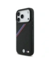 Etui BMW M Tricolor Metal Logo MagSafe do Apple iPhone 17 Pro czarny