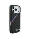 Etui BMW M Tricolor Metal Logo MagSafe do Apple iPhone 17 Pro czarny