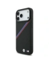 Etui BMW M Tricolor Metal Logo MagSafe do Apple iPhone 17 Pro Max czarny