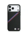 Etui BMW M Tricolor Metal Logo MagSafe do Apple iPhone 17 Pro Max czarny