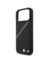 Etui BMW M Tricolor Metal Logo MagSafe do Apple iPhone 17 Pro Max czarny