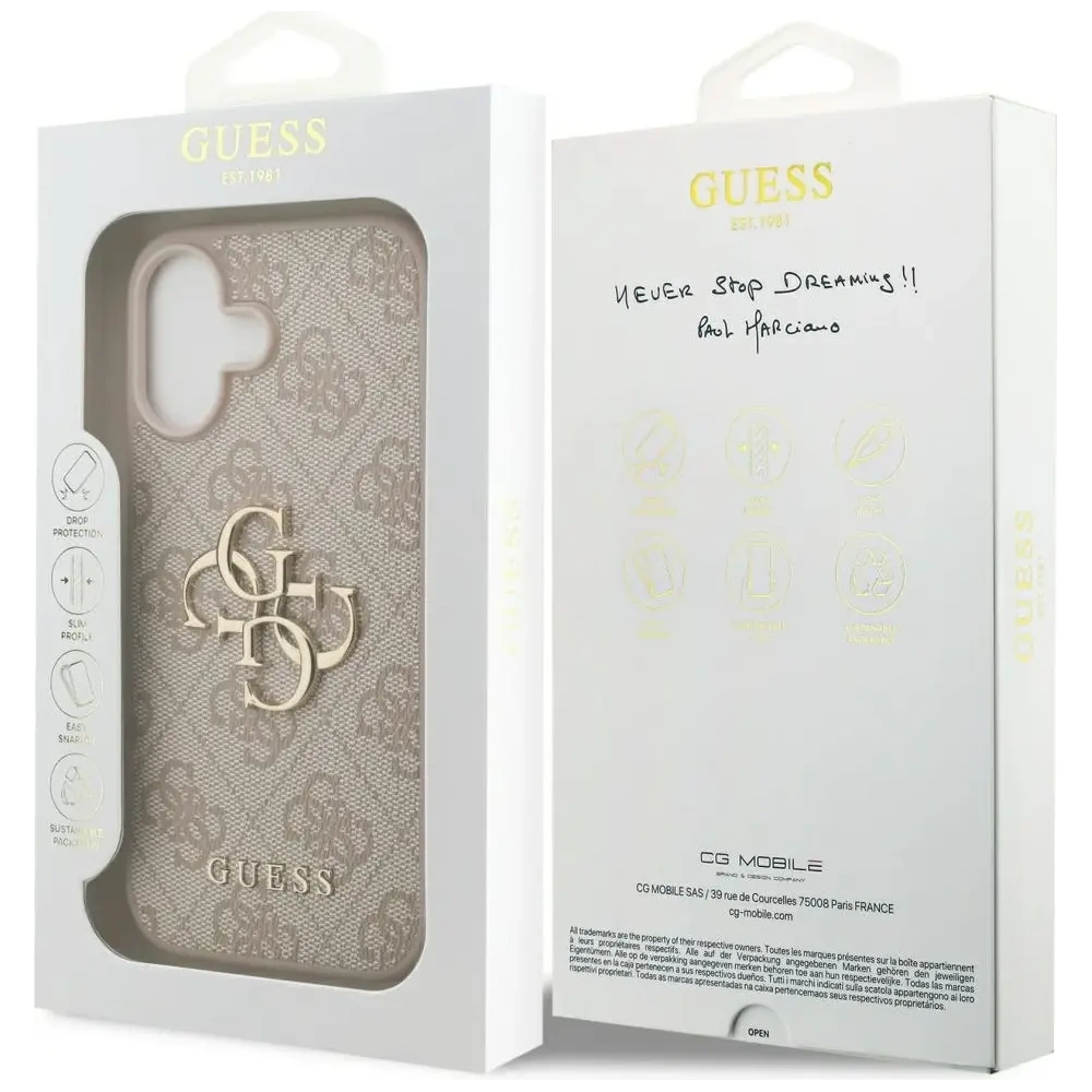 Etui Guess 4G Big Logo do Apple iPhone 17 różowy
