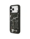 Etui Karl Lagerfeld Grained Pattern & Logo MagSafe do Apple iPhone 17 Pro Max czarny