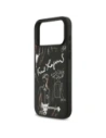 Etui Karl Lagerfeld Grained Pattern & Logo MagSafe do Apple iPhone 17 Pro Max czarny