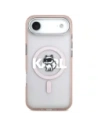 Etui Karl Lagerfeld IML Choupette Sketch Logo MagSafe do Apple iPhone Air różowy