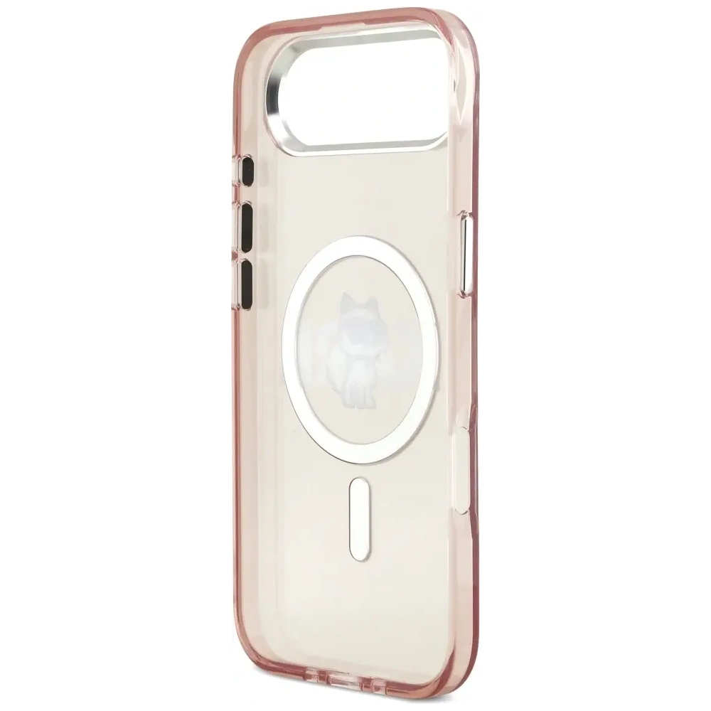 Etui Karl Lagerfeld IML Choupette Sketch Logo MagSafe do Apple iPhone Air różowy