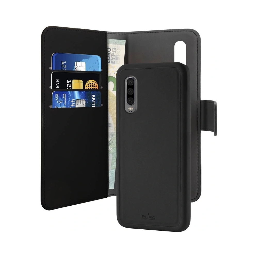 Hurtownia GSM - Etui PURO Wallet Detachable 2w1 Huawei P30 (černý) - PUR022BLK - {ean13} - Hurt
