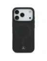 Etui Mercedes Plain Smooth Leather MagSafe do Apple iPhone 17 Pro czarny