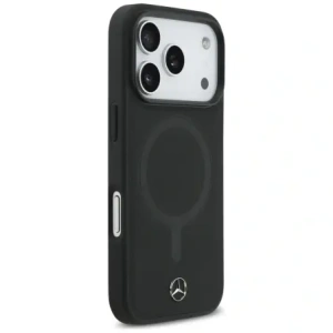 Mercedes Simára Simás Bőr MagSafe Apple iPhone 17 Pro fekete