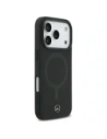 Etui Mercedes Plain Smooth Leather MagSafe do Apple iPhone 17 Pro czarny