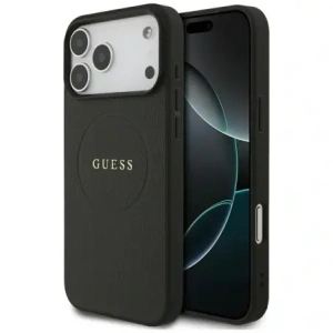 Guess Grained Ring MagSafe Apple iPhone 17 Pro Max černý