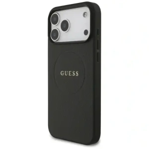 Guess Grained Ring MagSafe Apple iPhone 17 Pro Max černý
