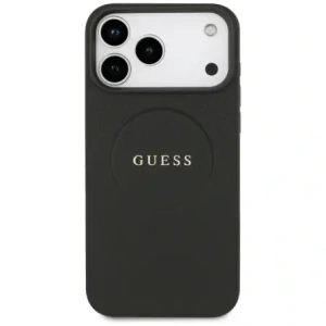 Guess Grained Ring MagSafe Apple iPhone 17 Pro Max černý