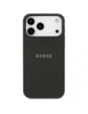 Etui Guess Grained Ring MagSafe do Apple iPhone 17 Pro Max czarny