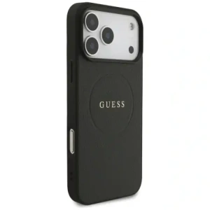 Guess Grained Ring MagSafe Apple iPhone 17 Pro Max fekete