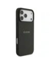 Etui Guess Grained Ring MagSafe do Apple iPhone 17 Pro Max czarny