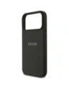 Etui Guess Grained Ring MagSafe do Apple iPhone 17 Pro Max czarny