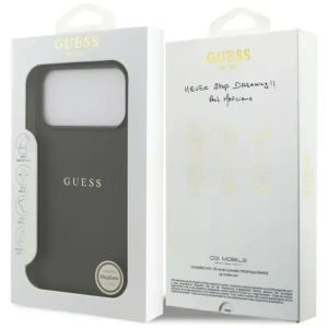 Guess Grained Ring MagSafe Apple iPhone 17 Pro Max černý