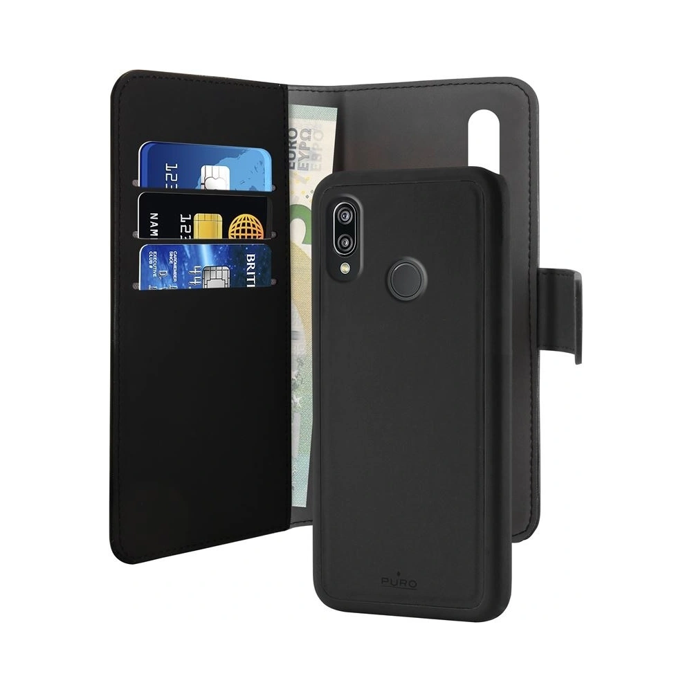 Hurtownia GSM - Etui PURO Wallet Detachable 2w1 Huawei P30 Lite (černý) - PUR025BLK - {ean13} - Hurt