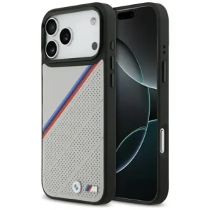 BMW M Tricolor Metal Logo MagSafe Apple iPhone 17 Pro Max šedá
