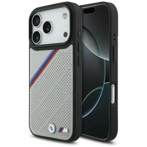 BMW M Tricolor Metal Logo MagSafe Apple iPhone 17 Pro šedý
