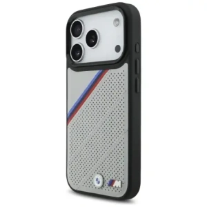 BMW M Tricolor Metal Logo MagSafe Apple iPhone 17 Pro šedý