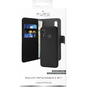Hurtownia GSM - Etui PURO Wallet Detachable 2w1 Huawei P30 Lite (černý) - PUR025BLK - {ean13} - Hurt
