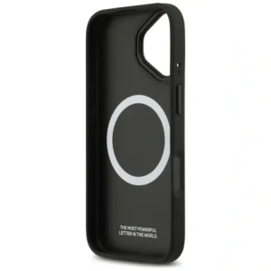 Etui BMW M Tricolor Metal Logo MagSafe do Apple iPhone 17 szary