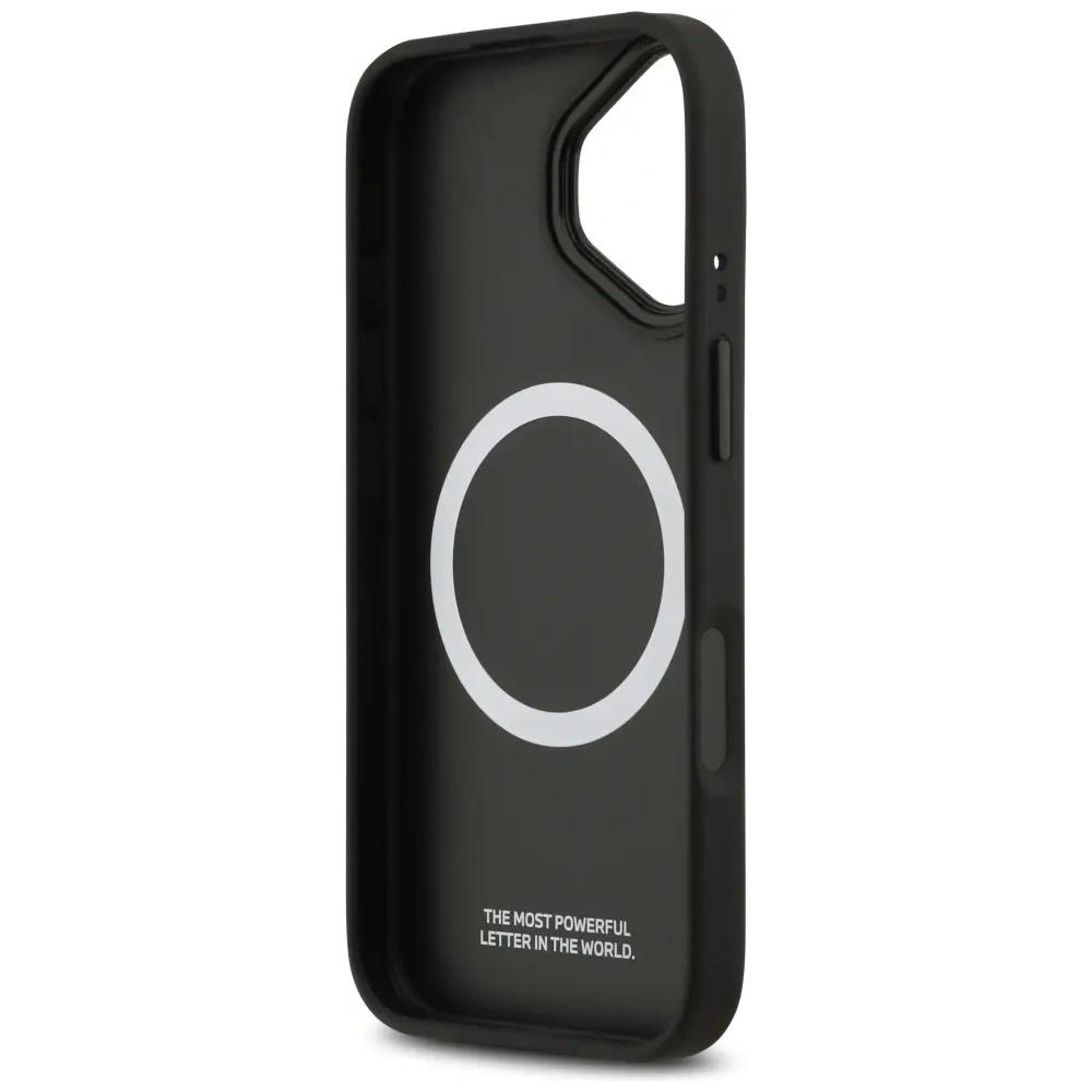 Etui BMW M Tricolor Metal Logo MagSafe do Apple iPhone 17 szary