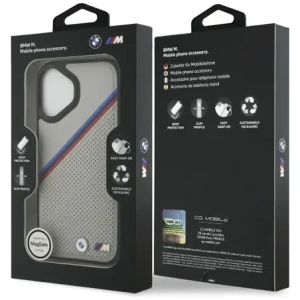 BMW M Tricolor Metal Logo MagSafe Apple iPhone 17 šedá