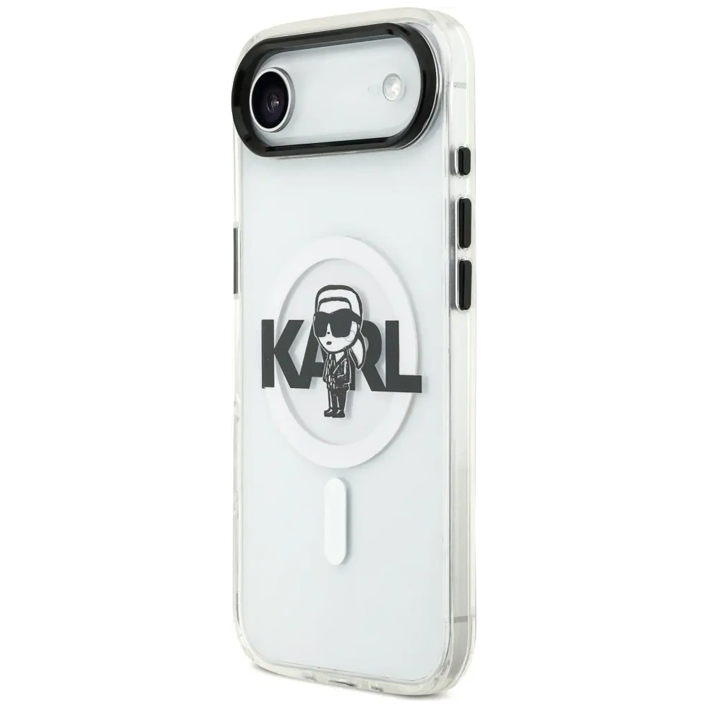 Etui Karl Lagerfeld IML Karl Sketch Logo MagSafe do Apple iPhone Air przezroczysty