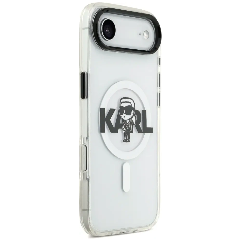 Etui Karl Lagerfeld IML Karl Sketch Logo MagSafe do Apple iPhone Air przezroczysty
