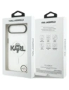 Etui Karl Lagerfeld IML Karl Sketch Logo MagSafe do Apple iPhone Air przezroczysty