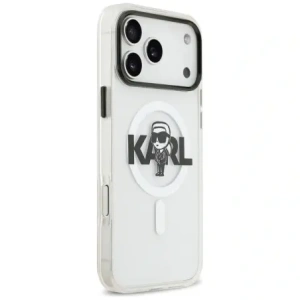 Etui Karl Lagerfeld IML Karl Sketch Logo MagSafe do Apple iPhone 17 Pro Max przezroczysty