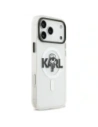 Etui Karl Lagerfeld IML Karl Sketch Logo MagSafe do Apple iPhone 17 Pro Max przezroczysty