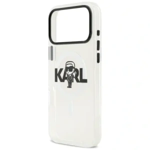 Etui Karl Lagerfeld IML Karl Sketch Logo MagSafe do Apple iPhone 17 Pro Max przezroczysty