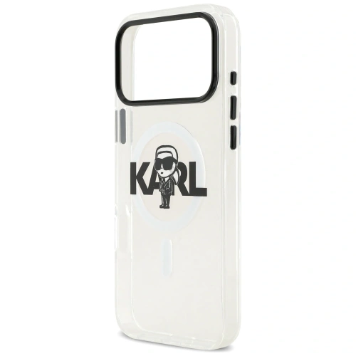 Etui Karl Lagerfeld IML Karl Sketch Logo MagSafe do Apple iPhone 17 Pro Max przezroczysty