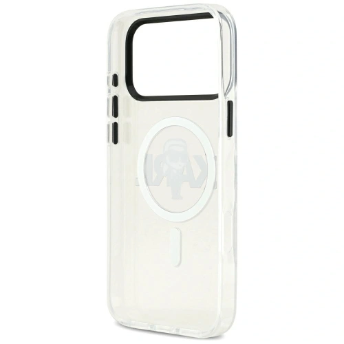 Etui Karl Lagerfeld IML Karl Sketch Logo MagSafe do Apple iPhone 17 Pro Max przezroczysty
