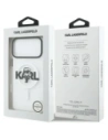 Etui Karl Lagerfeld IML Karl Sketch Logo MagSafe do Apple iPhone 17 Pro Max przezroczysty