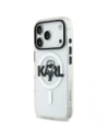 Etui Karl Lagerfeld IML Karl Sketch Logo MagSafe do Apple iPhone 17 Pro przezroczysty