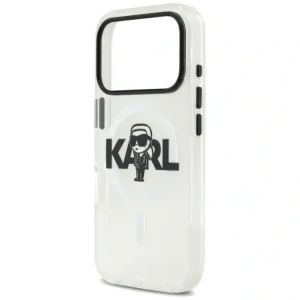 Etui Karl Lagerfeld IML Karl Sketch Logo MagSafe do Apple iPhone 17 Pro przezroczysty