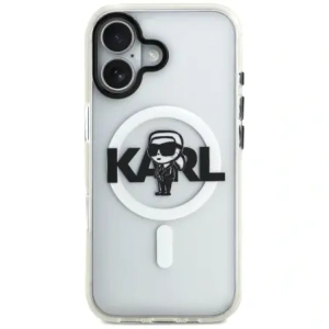Etui Karl Lagerfeld IML Karl Sketch Logo MagSafe do Apple iPhone 17 przezroczysty