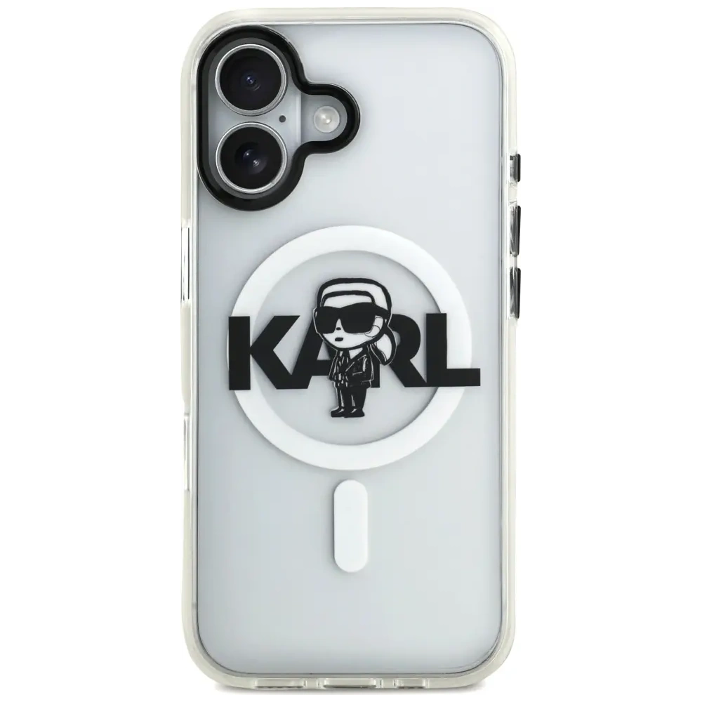 Etui Karl Lagerfeld IML Karl Sketch Logo MagSafe do Apple iPhone 17 przezroczysty