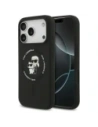 Etui Karl Lagerfeld Silicone Karl&Choupette Ring MagSafe do Apple iPhone 17 Pro Max czarny