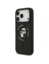 Etui Karl Lagerfeld Silicone Karl&Choupette Ring MagSafe do Apple iPhone 17 Pro Max czarny