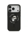 Etui Karl Lagerfeld Silicone Karl&Choupette Ring MagSafe do Apple iPhone 17 Pro Max czarny