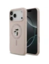 Etui Karl Lagerfeld Silicone Karl&Choupette Ring MagSafe do Apple iPhone 17 Pro Max różowy