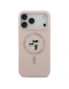 Etui Karl Lagerfeld Silicone Karl&Choupette Ring MagSafe do Apple iPhone 17 Pro Max różowy